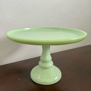 Pioneer Woman Timeless Beauty 10-Inch Jade Jadeite Green Cake Stand